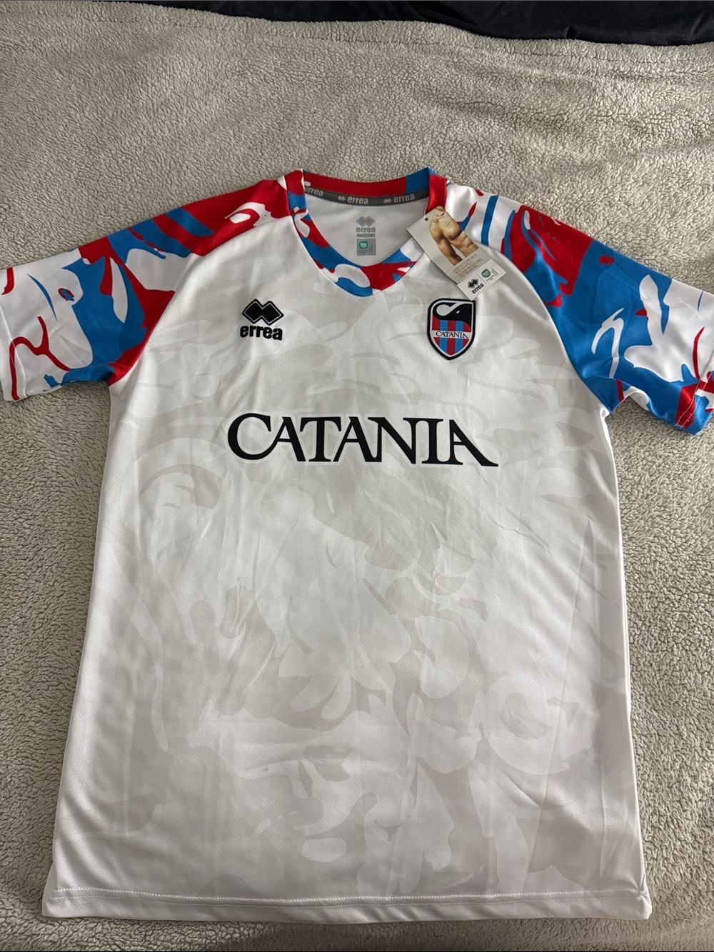 RARE Catania FC 🇮🇹 2025-26 Italian Serie C Home Errea Jersey